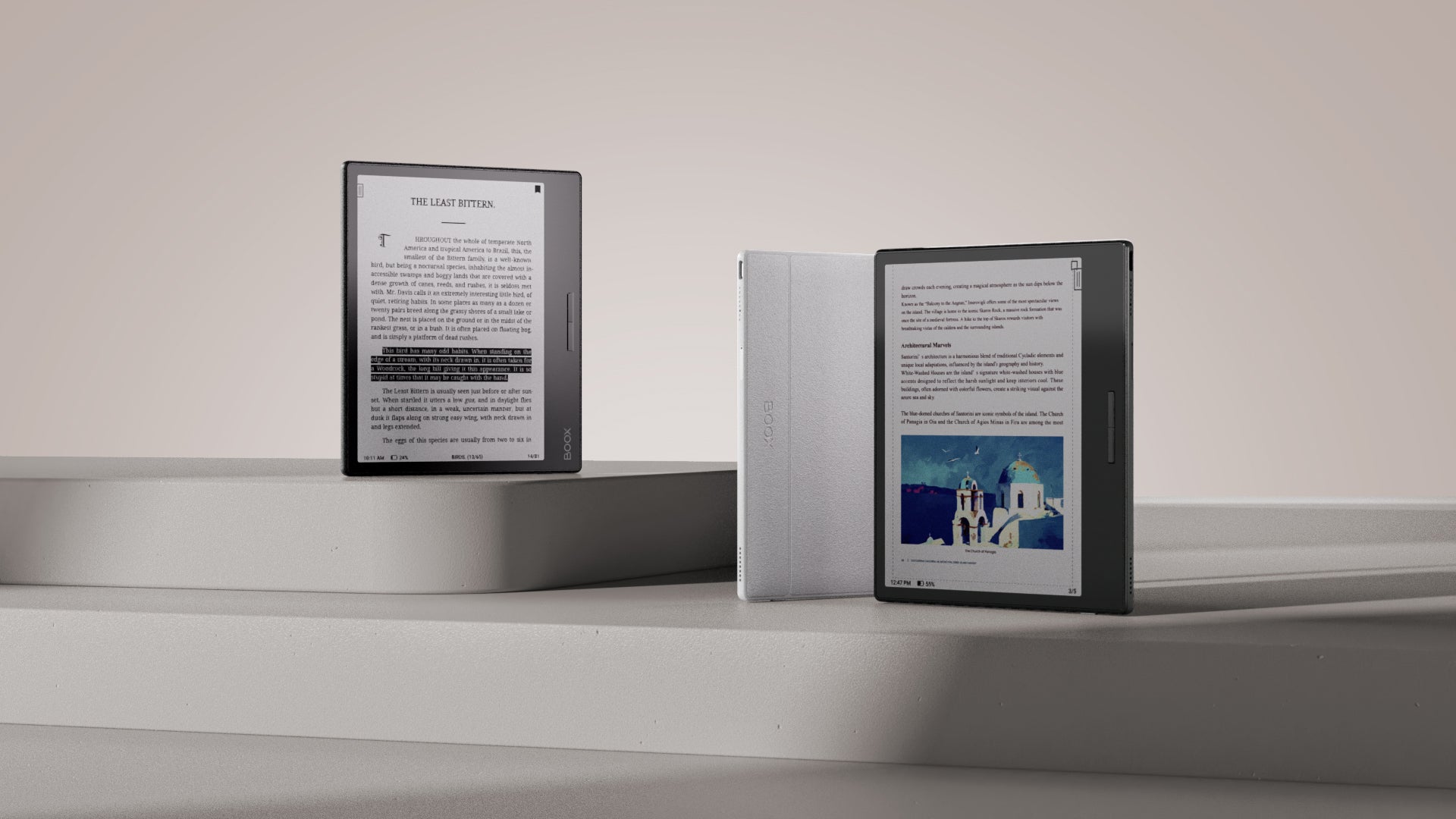 Page vs Go Color 7: BOOX 7" Portable eReaders for On-the-Go Reading