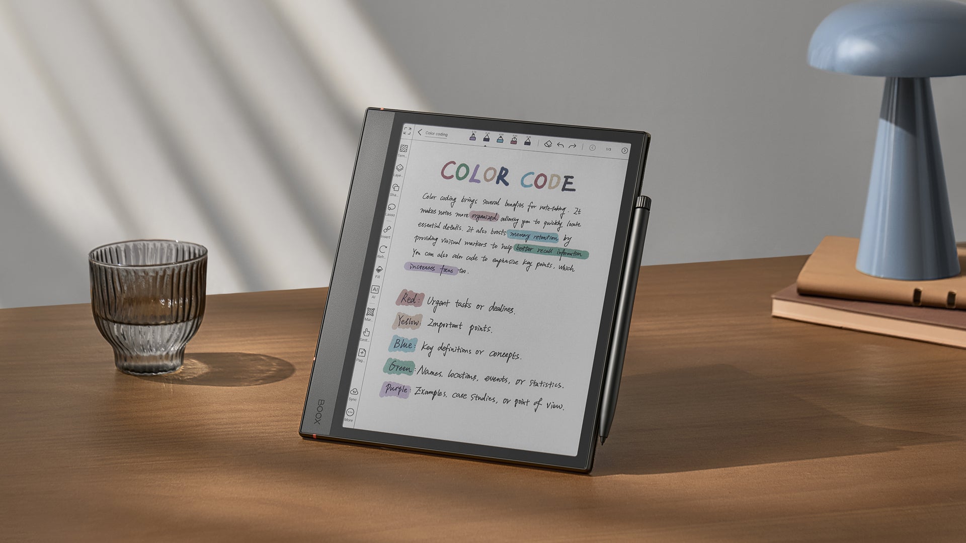 From Clutter to Clarity: Master Color-Coded Notes with BOOX Color ePaper Tablets