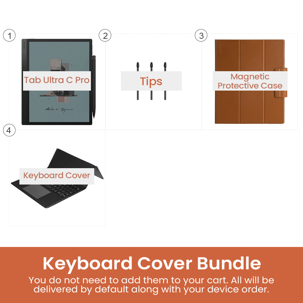 BOOX Tab Ultra C Pro - US / Keyboard Cover Bundle