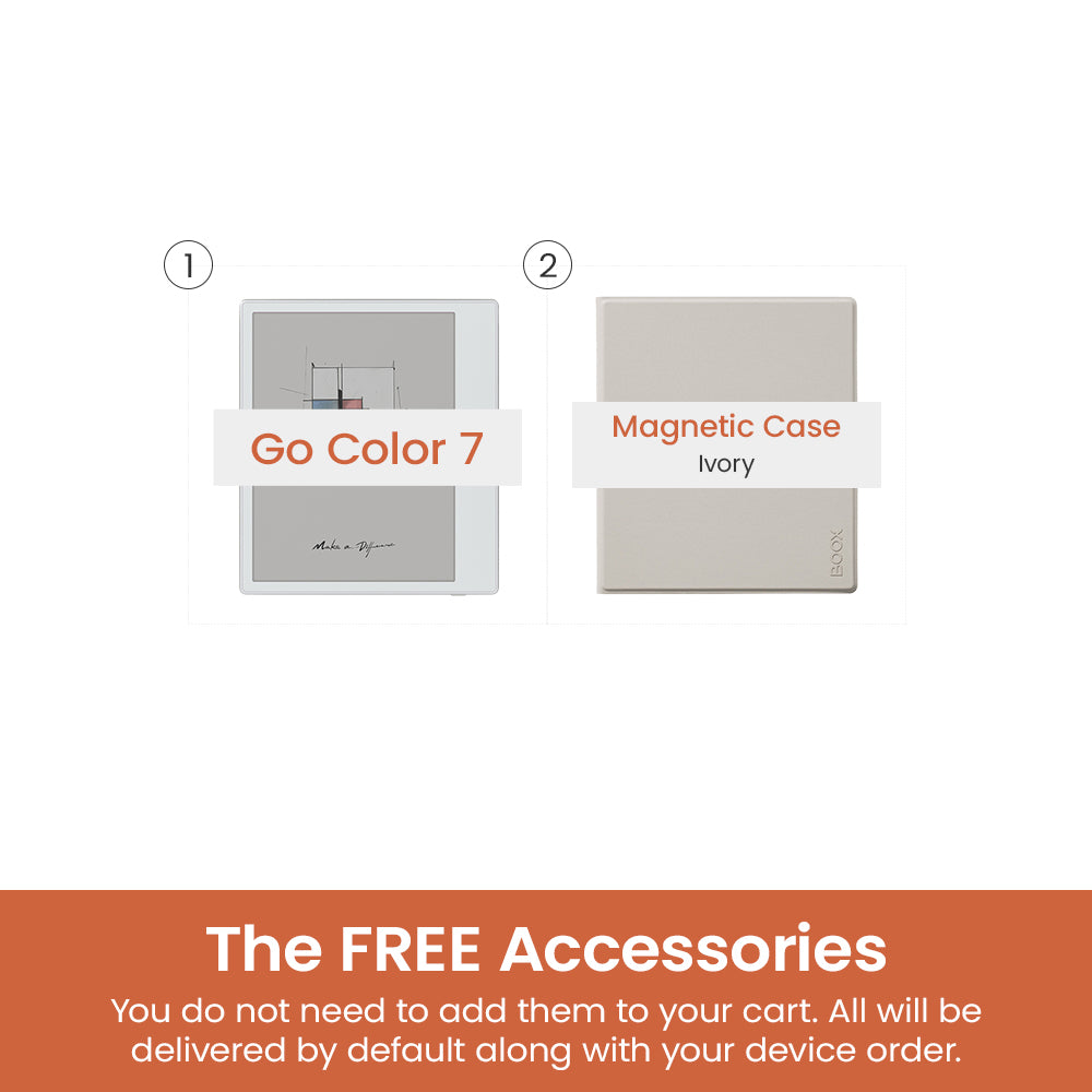BOOX GoColor 7 Gen1 ホワイト（ケース付き） BOOX Go Color 7 | The Flexible 7'' Color ePaper Reader – The
