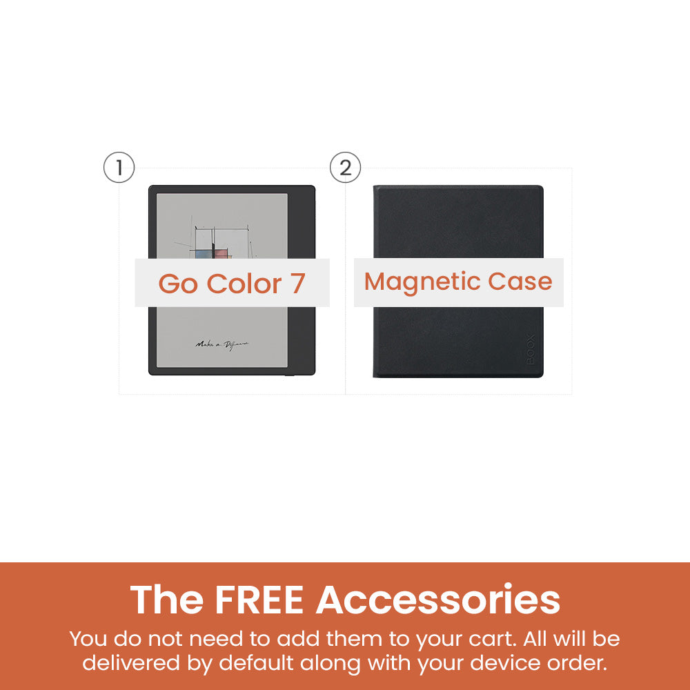boox go color 7 White ケース付き BOOX Go Color 7 | The Flexible 7'' Color ePaper Reader – The