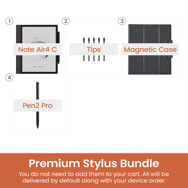 BOOX NoteAir4C Pen2Proプレミアムペン カバー・替芯付 : Stylus Pen