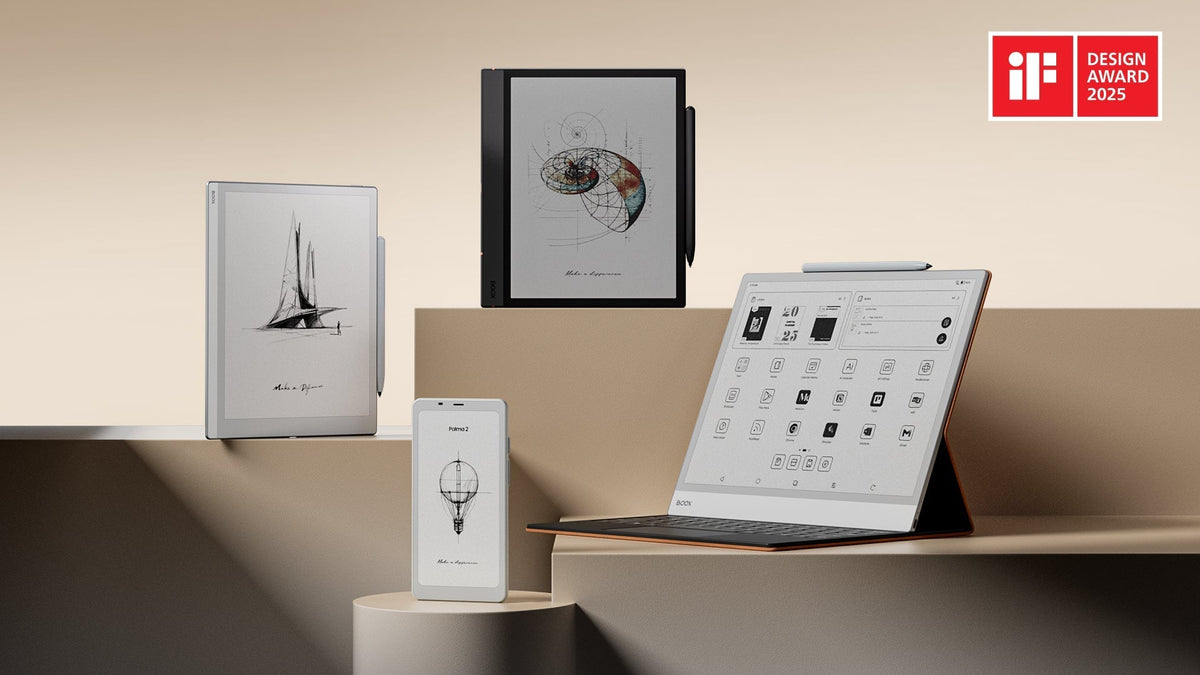 BOOX 以簡約、以使用者為中心的產品設計榮獲四項 iF 設計大獎 2025