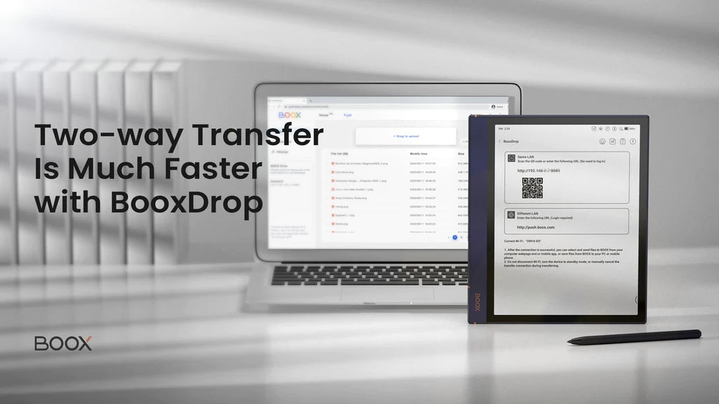 Two-way Transfer Is Much Faster with BooxDrop